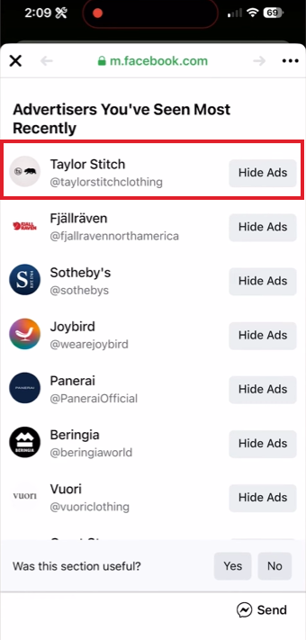 Hide ads