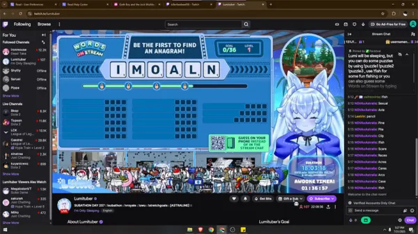Open the Twitch