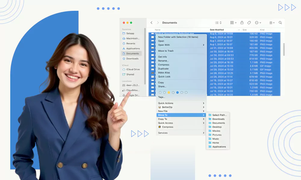 Select Multiple Files on Mac