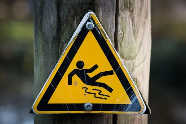 Slip Caution Sign