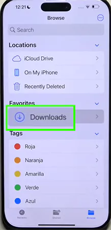 Click on Downloads