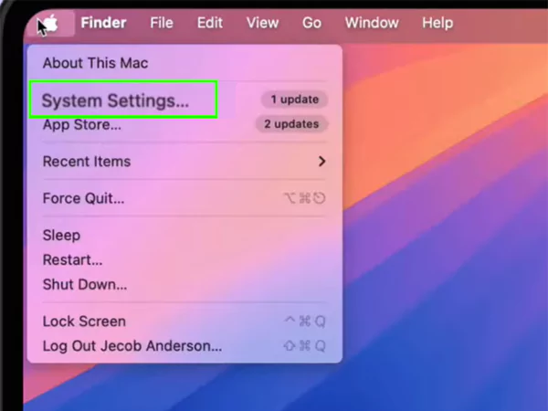 Click on the System Settings