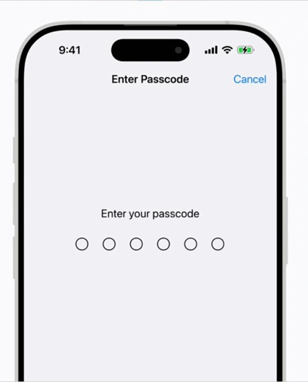 Enter Passcode