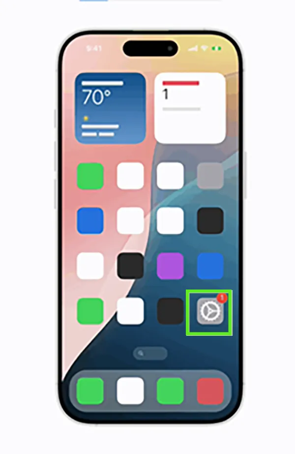 Open Settings