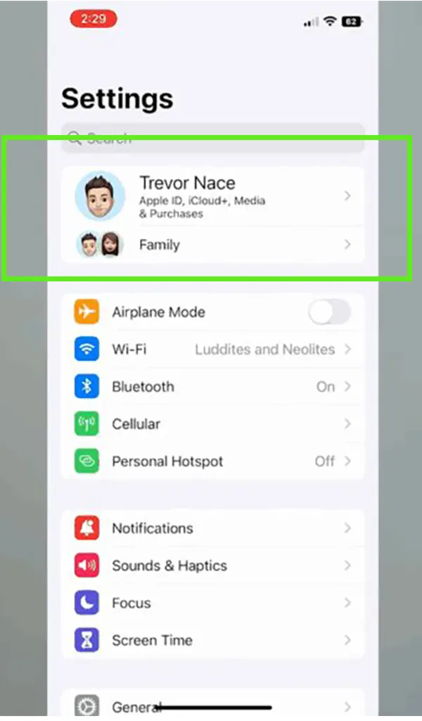 Tap on Profile icon.