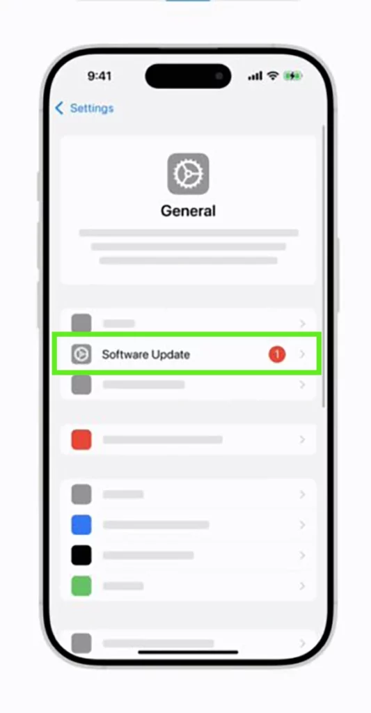 Tap on Software Updates