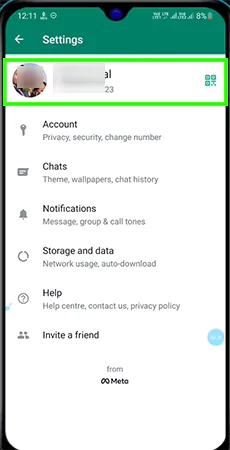 Tap on the profile pictures