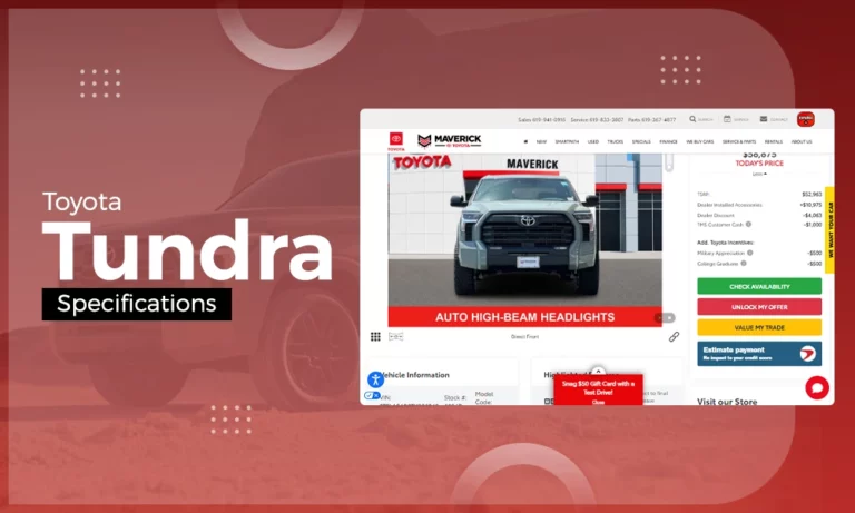 Toyota Tundra specifications
