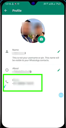 Your number shall appears