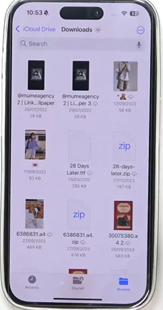 downloads on iphone