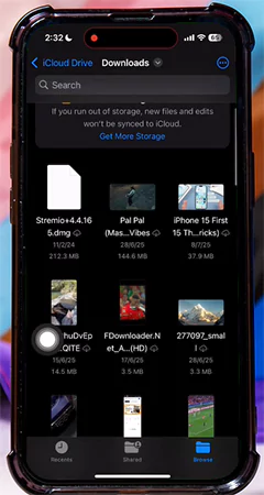 how to access downloads on iphone