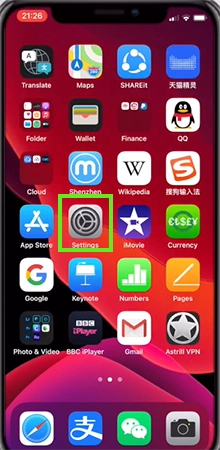 Open Settings on your iPhone