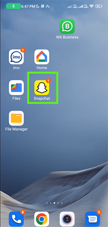 Open Snapchat and log in to your account.&nbsp;