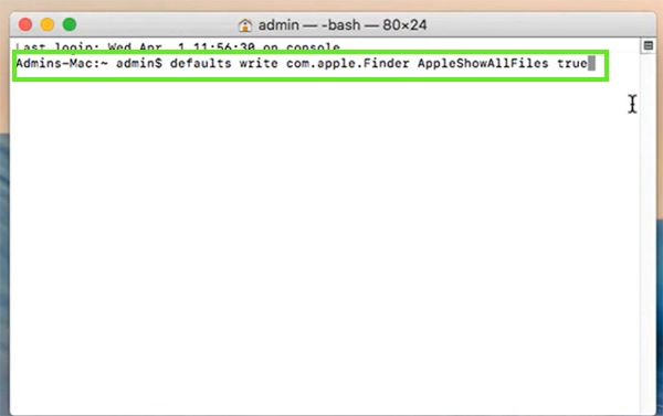 Then type the code