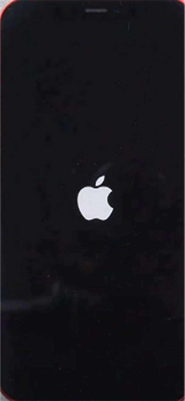 Turn on the iPhone again