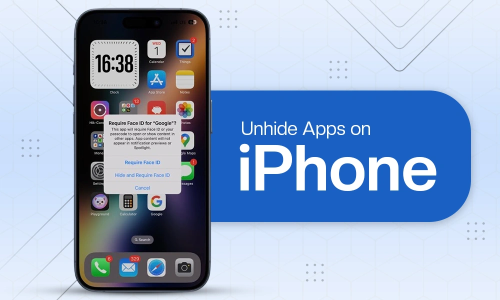 Unhide Apps on iPhone