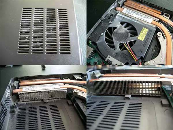 dust clogged heatsink