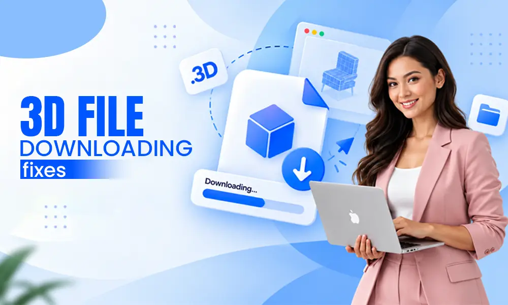 3d file downloading fixes
