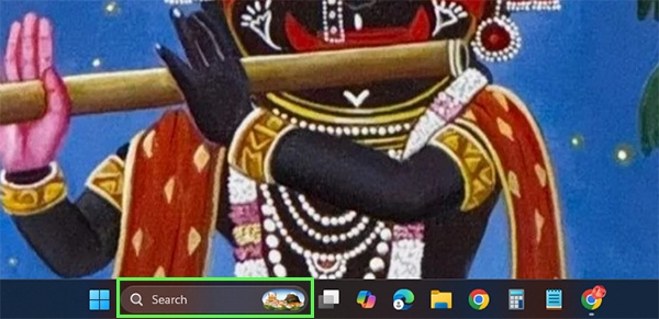 Click on the search bar