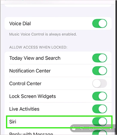 Find Siri and turn it off.