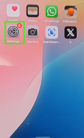 Open Settings.