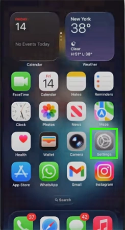 Open Settings