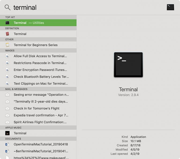 Open Terminal