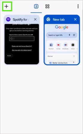 Open tabs in Chrome.