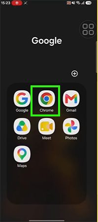 Open the Chrome app&nbsp;