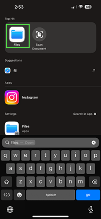 Open the file manager