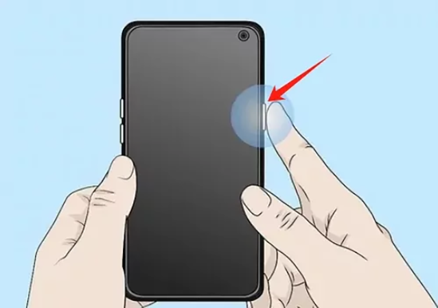 Press and hold the power button