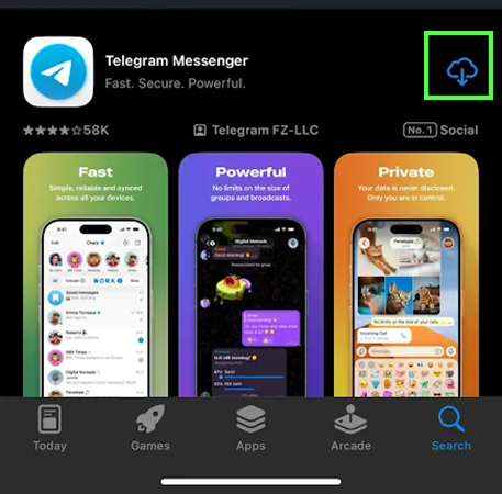 Reinstall Telegram