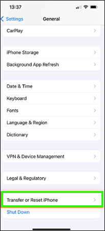 Reset your iPhone.