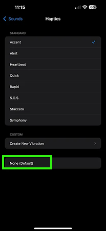 Select None (default)
