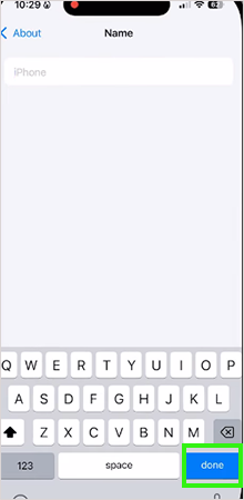 Tap Done.