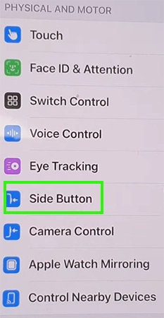 Tap on the side button.&nbsp;