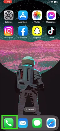 open phone app