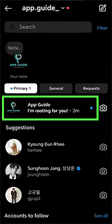 A blue dot appears next to the chat, and it moves back to looking unopened in your inbox listt