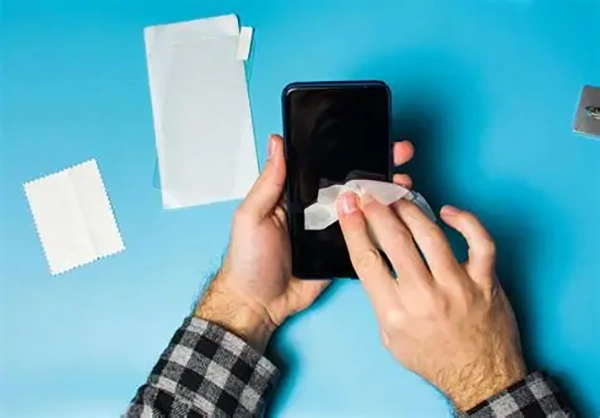Clean the screen.