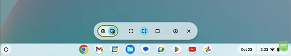 Click on the Screen Record button.