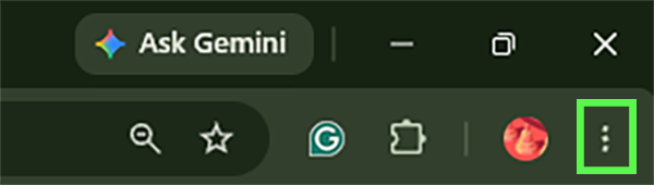 Click on the three-dot menu