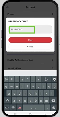 Enter your password.
