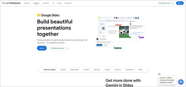 Google Slides + Gemini
