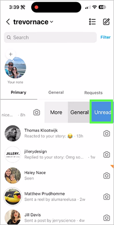 Mark as unread