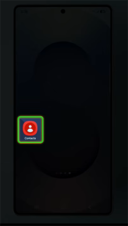 Open Contacts on your Android.