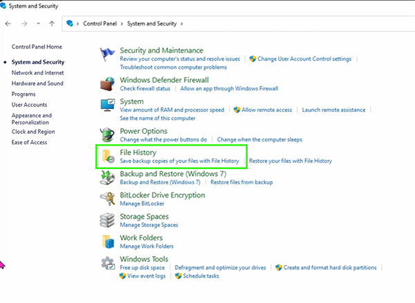 Open File History