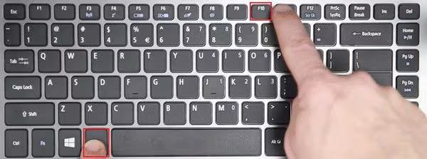Press Alt + F10