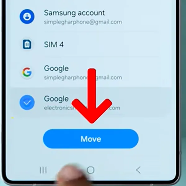 Tap on Move.